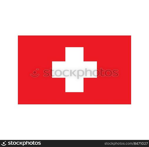 Switzerland flag. vector illustration eps10