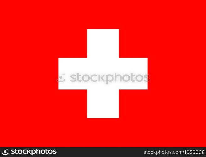Switzerland national flag background. Vector eps10 illustration