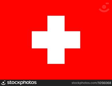 Switzerland national flag background. Vector eps10 illustration