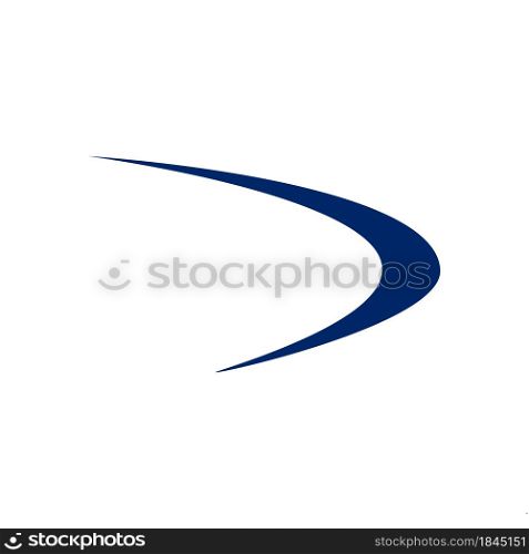Swoosh company logo business vector template illustration.
