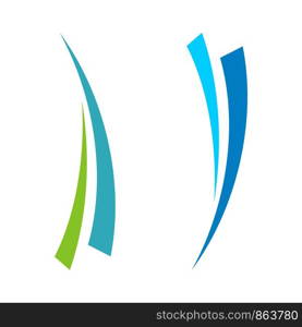 Swoosh Finance Vector Logo Template Illustration Design. Vector EPS 10.