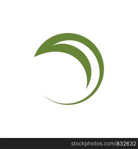 Swoosh Green Natural Logo Template Illustration Design. Vector EPS 10.