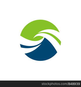 Swoosh in Circle for Finance Logo Template Illustration Design. Vector EPS 10.