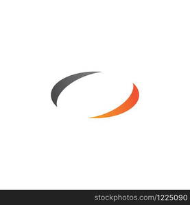 Swoosh logo illustration vector template