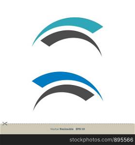 Swoosh Logo Template Illustration Design. Vector EPS 10.