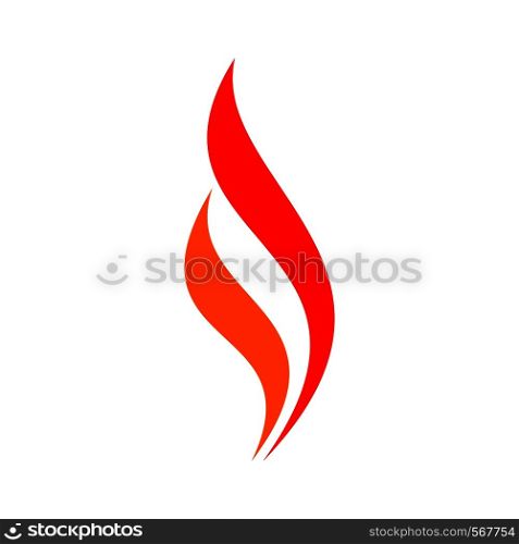 Swoosh of Flame Logo Template