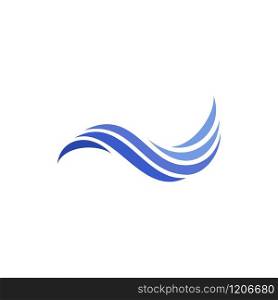 Swoosh resemble wave, logo design concept