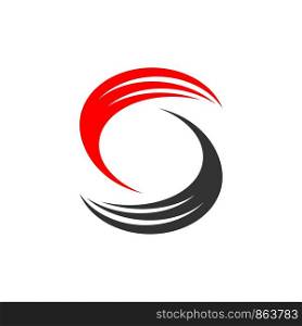 Swoosh S Letter Logo Template Illustration Design. Vector EPS 10.