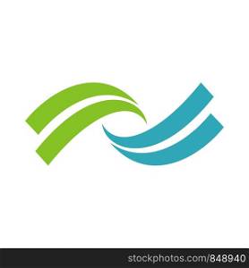 Swoosh Wave Spa Logo Template Illustration Design. Vector EPS 10.