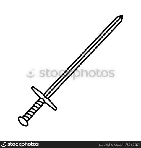 Sword and shield icon vector.