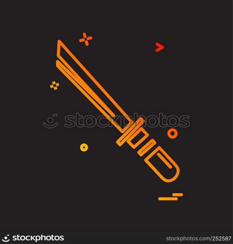 Sword icon design vector