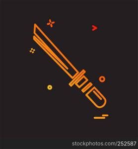 Sword icon design vector
