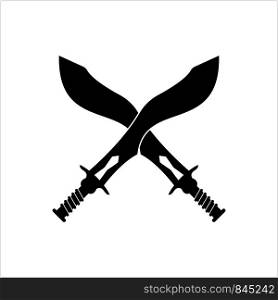 Sword Icon, Sword Vector Art Illustration