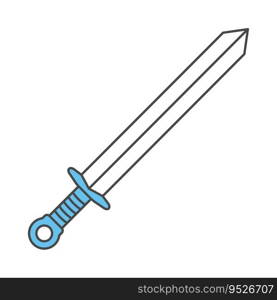 Sword icon vector on trendy style for design and print