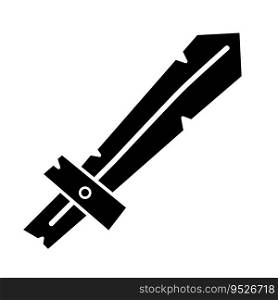 Sword icon vector on trendy style for design and print