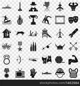 Sword icons set. Simple style of 36 sword vector icons for web for any design. Sword icons set, simple style