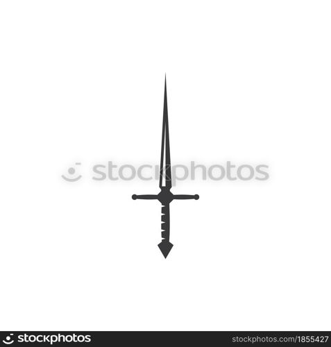 Sword illustration logo vector flat design