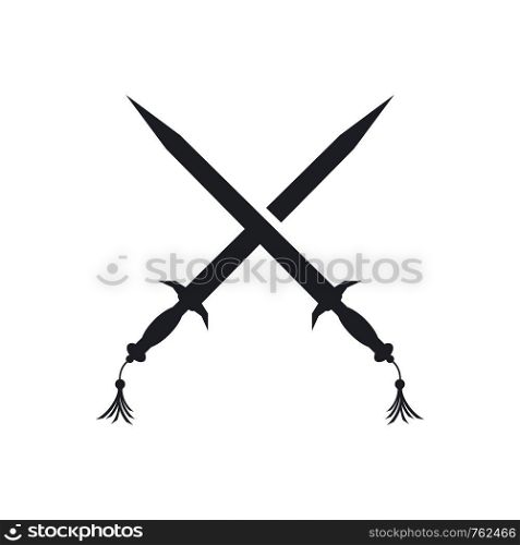 Sword logo template vector icon illustration design