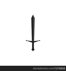 Sword logo vector illustration template