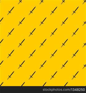 Sword pattern seamless vector repeat geometric yellow for any design. Sword pattern vector