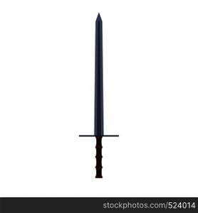 Sword vector illustration weapon vector icon. Ancient sharp blade symbol. War silhouette fantasy flat sign hilt handle