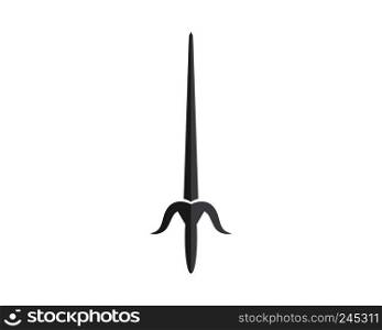 Swords logo template vector icon illustration design