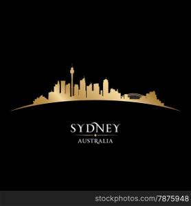 Sydney Australia city skyline silhouette. Vector illustration