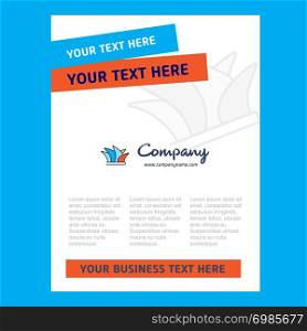 Sydney Title Page Design for Company profile ,annual report, presentations, leaflet, Brochure Vector Background
