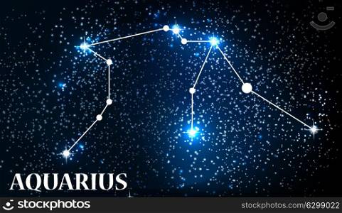 Symbol Aquarius Zodiac Sign. Vector Illustration EPS10. Symbol Aquarius Zodiac Sign. Vector Illustration.