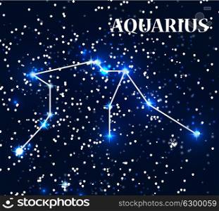 Symbol Aquarius Zodiac Sign. Vector Illustration. EPS10. Symbol Aquarius Zodiac Sign. Vector Illustration