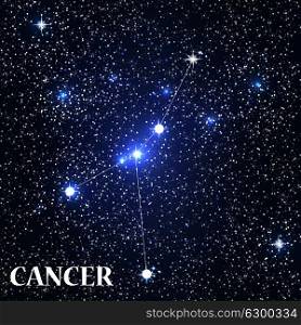 Symbol Cancer Zodiac Sign. Vector Illustration EPS10. Symbol Cancer Zodiac Sign. Vector Illustration.