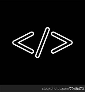 Symbol code icon .
