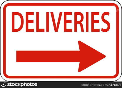 Symbol Deliveries Left Arrow Sign On White Background — Stockphotos.com