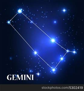 Symbol. Gemini Zodiac Sign. Vector Illustration EPS10. Symbol. Gemini Zodiac Sign. Vector Illustration.