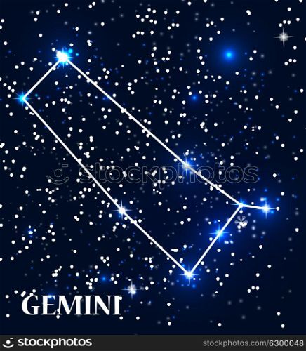 Symbol Gemini Zodiac Sign. Vector Illustration. EPS10. Symbol Gemini Zodiac Sign. Vector Illustration.