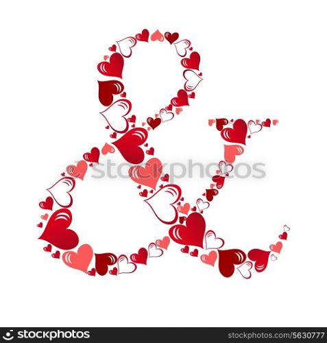 Symbol of hearts. Vector illustration. EPS 10.