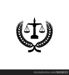 Symbol of law and justice. Concept law and justice. stock illustration