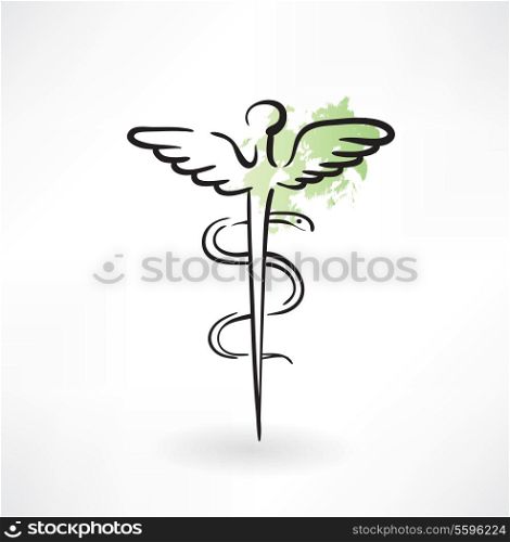 symbol of medicine grunge icon