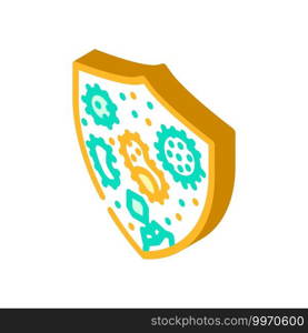 symbol of protection against disease isometric icon vector. symbol of protection against disease sign. isolated symbol illustration. symbol of protection against disease isometric icon vector illustration