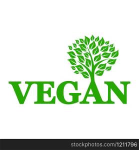 Symbol of vegetarianism and wood