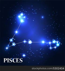 Symbol. Pisces Zodiac Sign. Vector Illustration EPS10. Symbol. Pisces Zodiac Sign. Vector Illustration.
