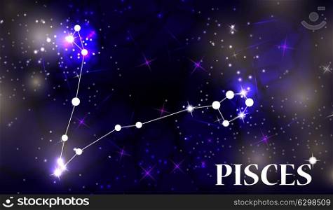 Symbol Pisces Zodiac Sign. Vector Illustration EPS10. Symbol Pisces Zodiac Sign. Vector Illustration.