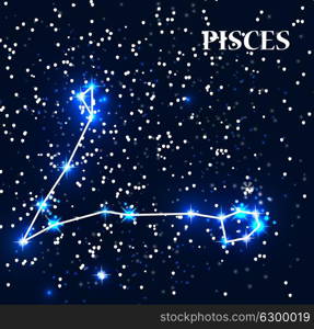 Symbol Pisces Zodiac Sign. Vector Illustration. EPS10. Symbol Pisces Zodiac Sign. Vector Illustration.