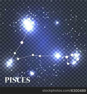 Symbol Pisces Zodiac Sign. Vector Illustration EPS10. Symbol Pisces Zodiac Sign. Vector Illustration.