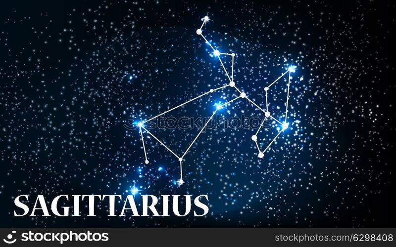 Symbol Sagittarius Zodiac Sign. Vector Illustration EPS10. Symbol Sagittarius Zodiac Sign. Vector Illustration.