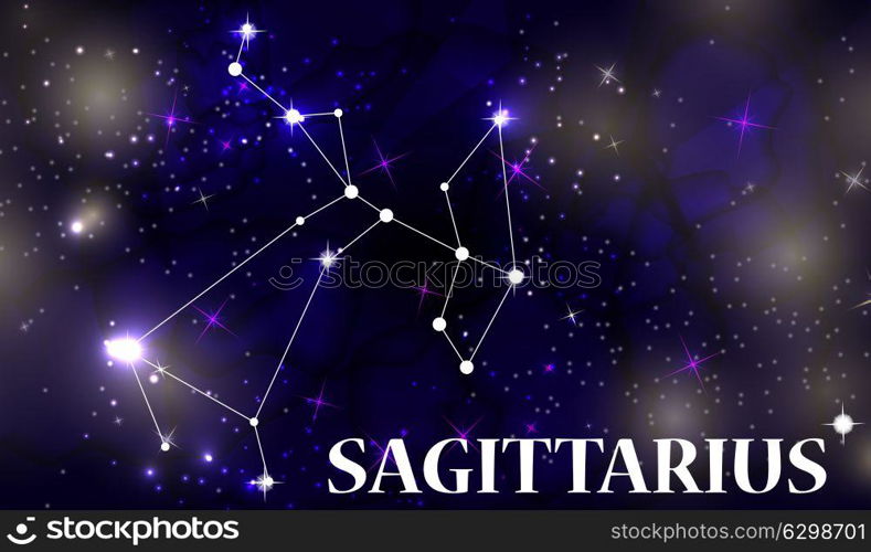 Symbol Sagittarius Zodiac Sign. Vector Illustration EPS10. Symbol Sagittarius Zodiac Sign. Vector Illustration.