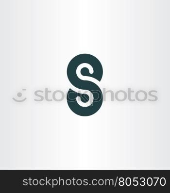 symbol vector s letter number 8 eight