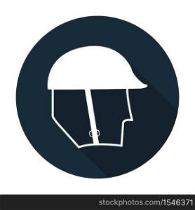 Symbol Wear Head Protection Sign Isolate On White Background,Vector Illustration
