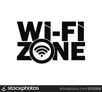symbol wi-fi zone network icon sign, vector illustration. symbol wi-fi zone network icon, vector illustration
