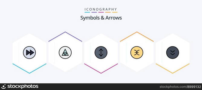 Symbols and Arrows 25 FilledLine icon pack including circle. symbols. symbolism. symbolism. pisces